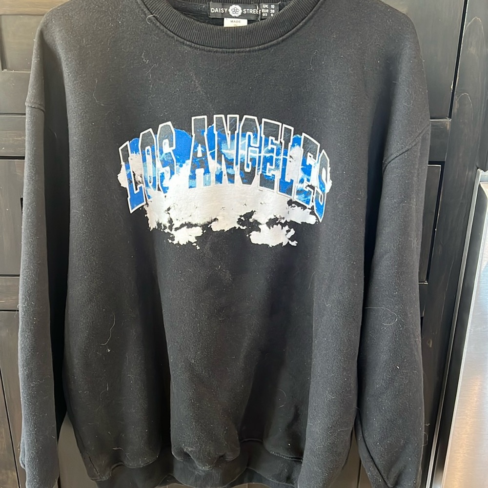 Daisy Street girls or boys oversized Los Angeles sweatshirt.